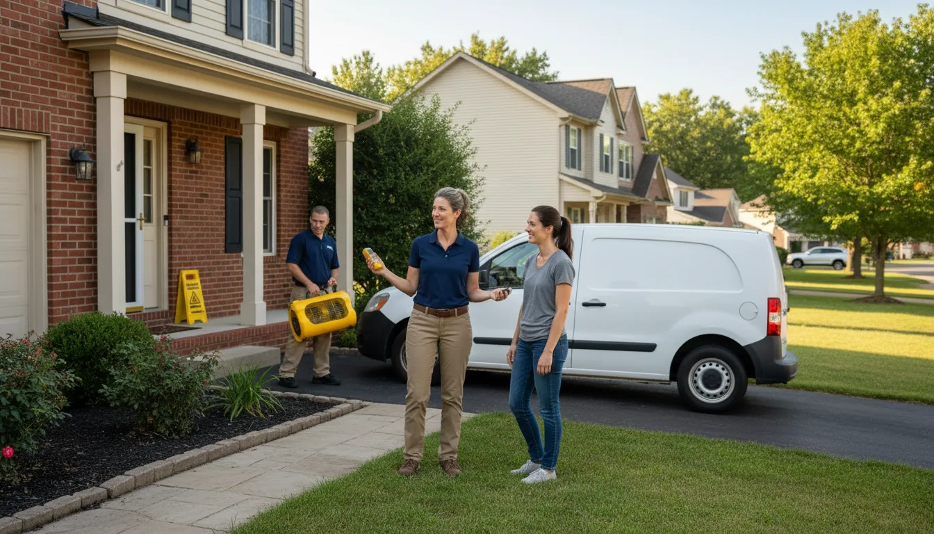 Residential water damage restoration in Tinsley, MS